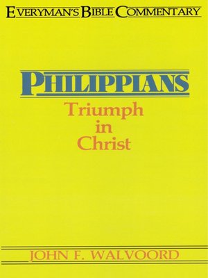 cover image of Philippians- Everyman's Bible Commentary